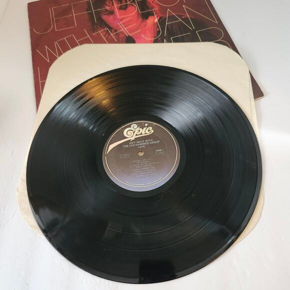Jeff Beck With The Jam Hammer Group Vinyl Album Record  1977 Live *Not Tested* - Picture 3 of 8